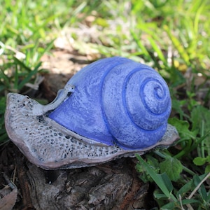Purple Garden Snail Statue