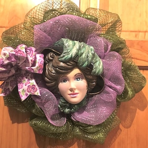 Victorian, Shabby, Chic,  Deco Mesh Wreath,  Front Door Wreath, Everyday Wreath, Deco Mesh, Front Door Wreath, Bedroom Wreath