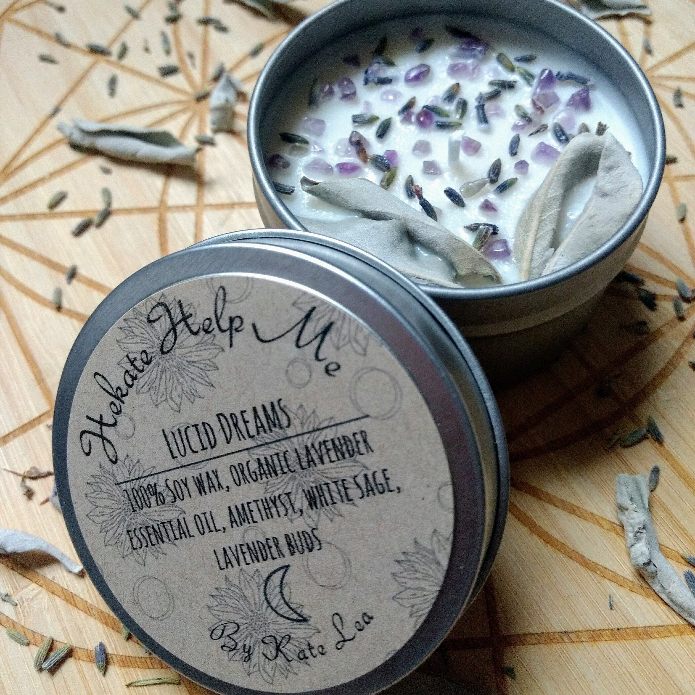 Lavender Candle / Dream Candle / Lucid Dreaming Ritual Candle Etsy