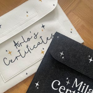 Personalised Certificate Folder