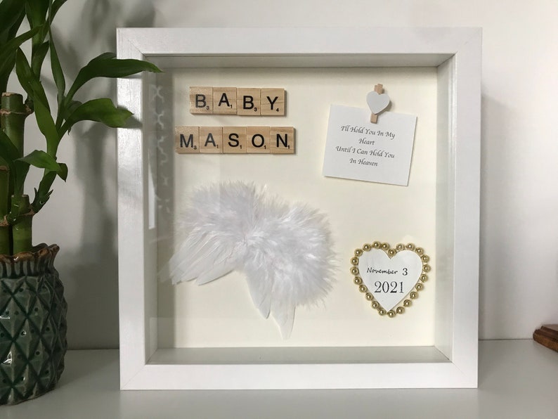 Personalized Memorial for Loss of an Infant 8.5"x11" Ready to Frame
