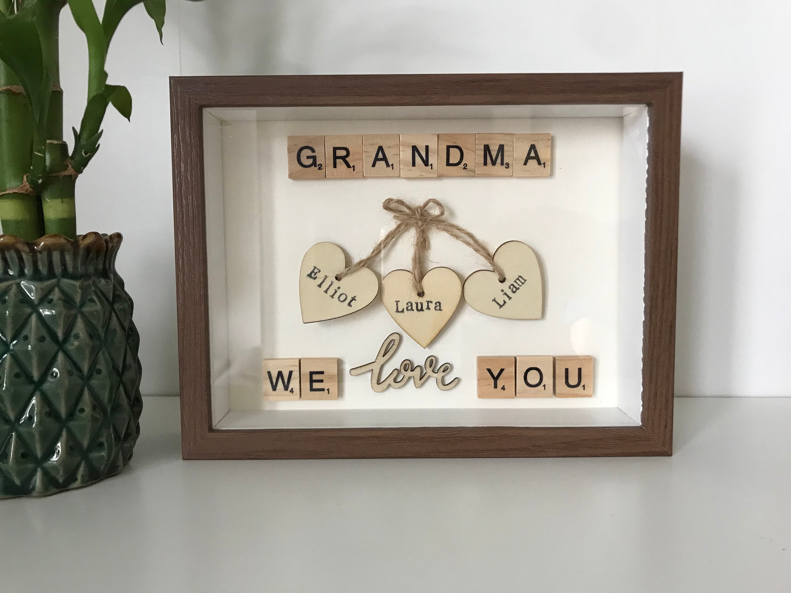 Geschenk Für Oma Von Enkeln Selber Machen Personalisiertes Geschenk für Oma oder Opa Geschenk von Enkeln | Etsy