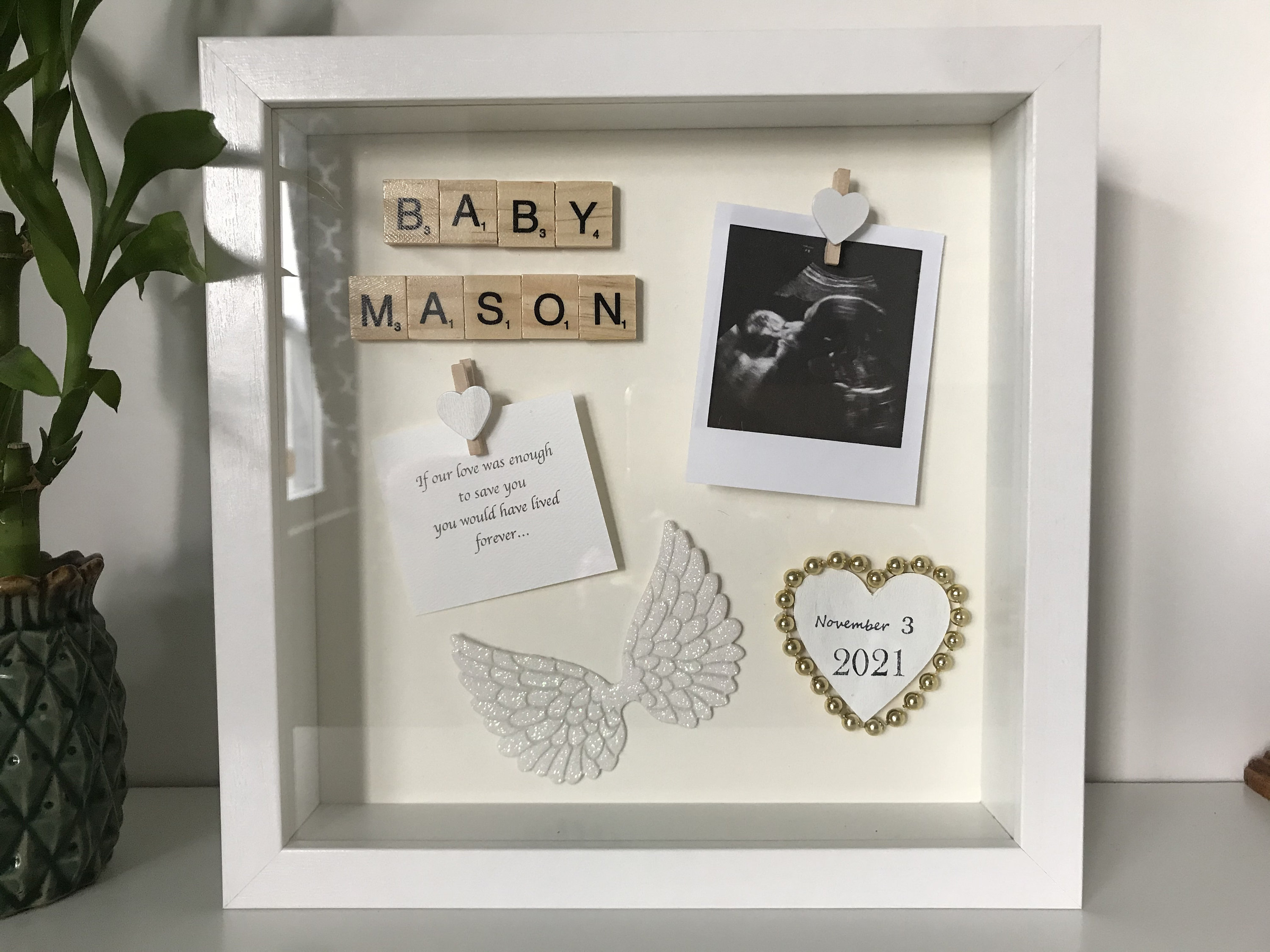 Personalized Baby Memorial Gift / Infant Loss Frame for Etsy