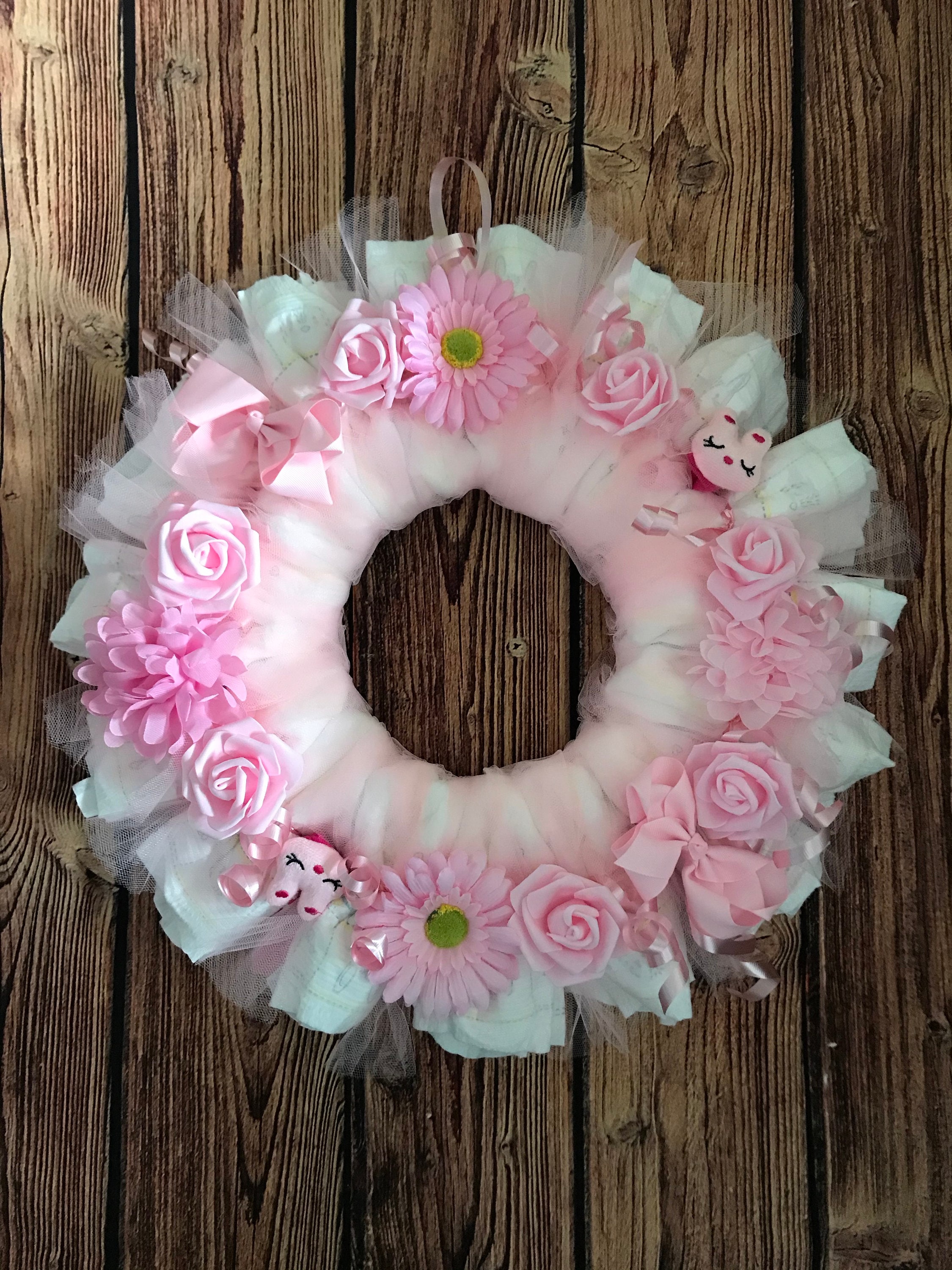 Personalized Baby Shower Wreath, Name Wreath, Customizable Baby Girl S –  BeautifulMesh