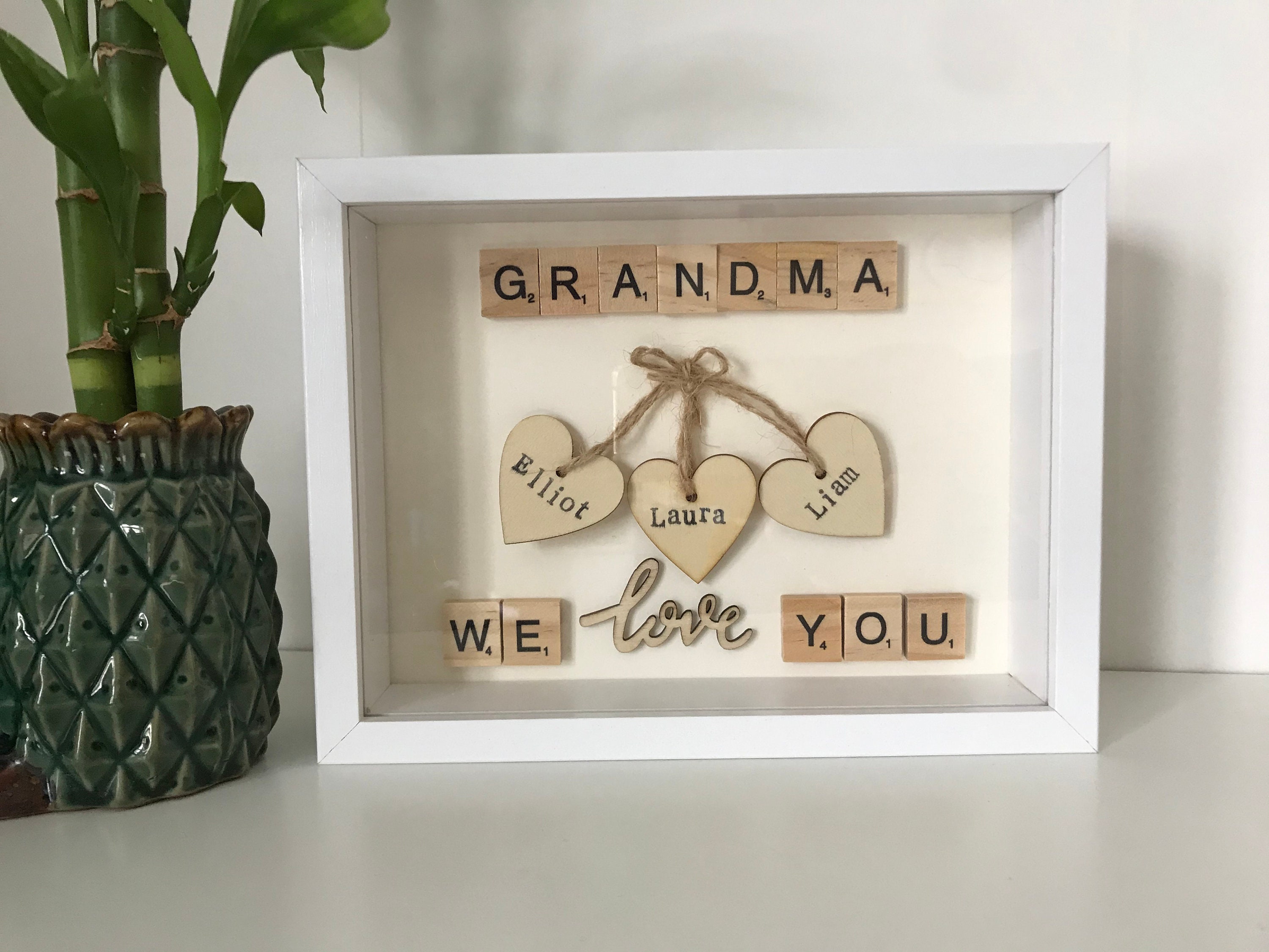 Geschenk Für Oma Von Enkeln Selber Machen Personalisiertes Geschenk für Oma oder Opa Geschenk von Enkeln | Etsy