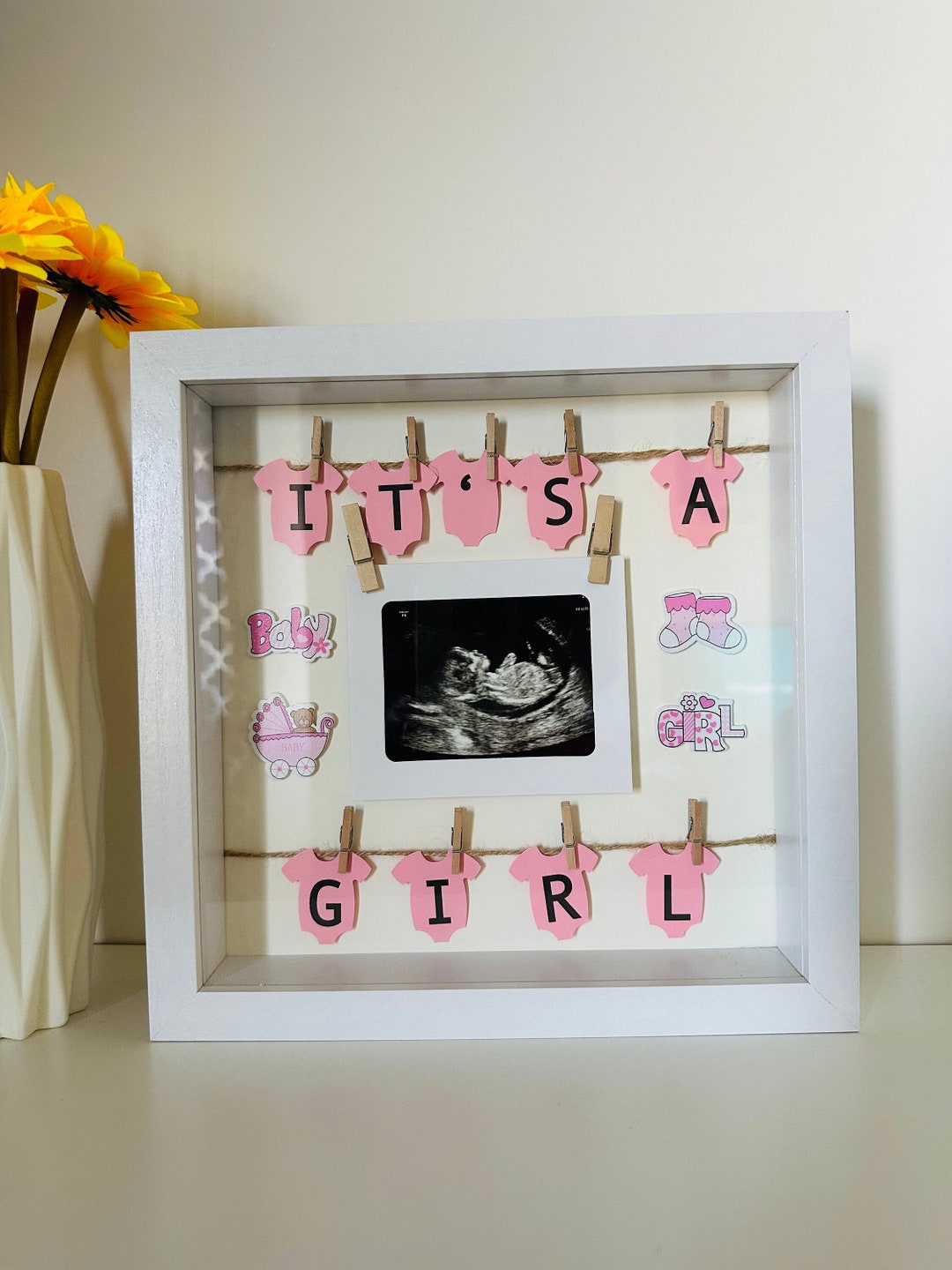 Baby Ultrasound Picture Frame / Pregnancy Announcement / Baby Etsy