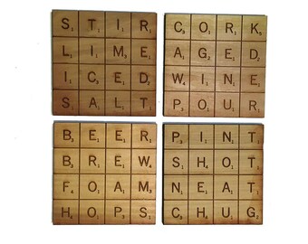 Scrabble Coasters