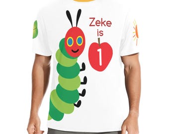 Personalized Hungry Caterpillar Birthday Shirt, Matching Family Shirts