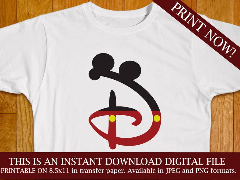 Disney Iron On Transfer Disney Trip Iron On Family Disney Etsy