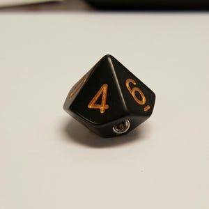 d10 Knob OG Dwyer (Black W/Gold)