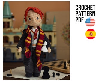 Amigurumi cute freckled boy crochet doll pattern, best friend toy pdf English tutorial