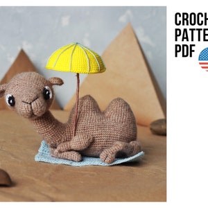 Crochet camel pattern, amigurumi Christmas toy pattern, nativity scene, PDF pattern in English