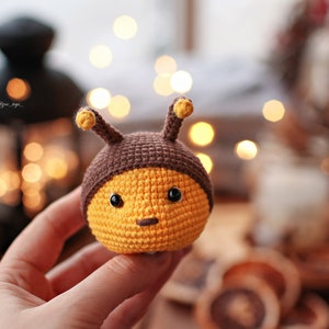 Crochet bee pattern. Amigurumi bee. Funny mini crochet bee image 6