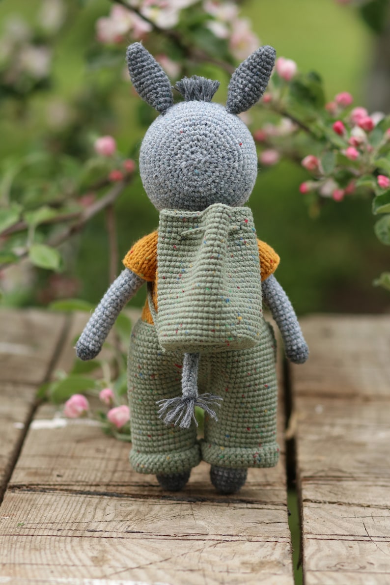 Crochet pattern cute donkey. Amigurumi crochet animals image 5