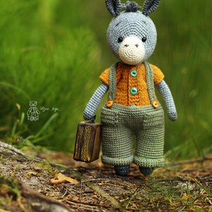 Crochet pattern cute donkey. Amigurumi crochet animals image 8