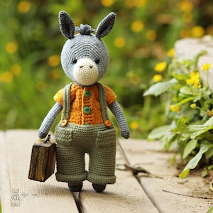 Crochet pattern cute donkey. Amigurumi crochet animals image 7