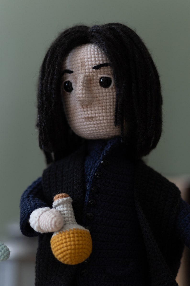 Amigurumi lindo mago misterioso patrón muñeca crochet, cierva juguete pdf tutorial en inglés imagen 10