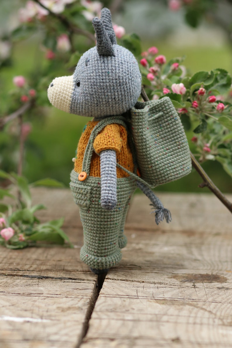 Crochet pattern cute donkey. Amigurumi crochet animals image 4