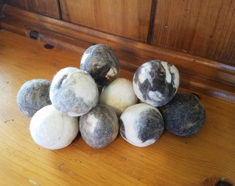 Handcrafted Wool Dryer Balls: Natural Laundry Set of 3