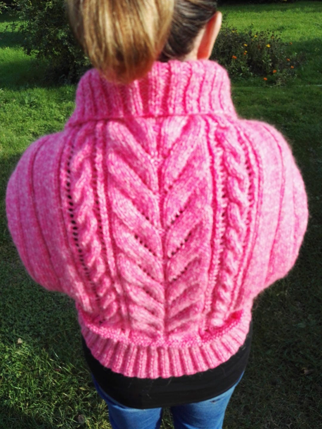 Gilet boléro femme haussement d'épaules rose knitted | Etsy