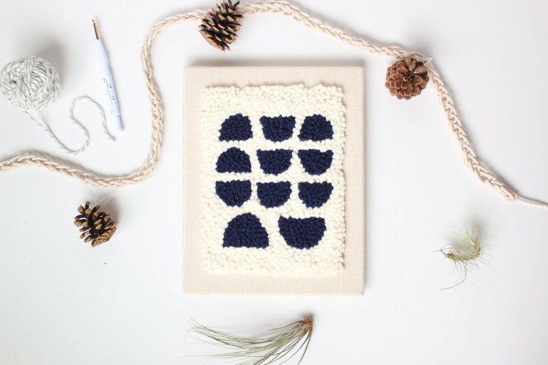 Punch Needle kit PRESALE the PUNCH BOX Navy Moons