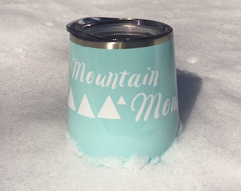 Vaso aislado personalizado con calcomanía de vinilo