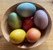 Naturally-Dyed Rainbow Wooden Eggs - Easter Decor - Home Decor - Eco-friendly, Solid Birch Wood Eggs for Spring 