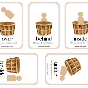 Positional Word Cards for Teaching Prepositions - Set of 21 Cards for ...