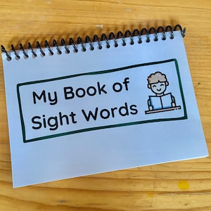 Sight Word Flip Books - Learn to Read - Mini Sight Word Readers - Option for Dry Erase with Magnetic Marker/Eraser