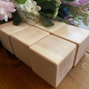 1 1/2 Inch 4 Cm Unfinished Wood Blocks for Wood Crafts, Wooden Cubes, Wood  Blocks, 