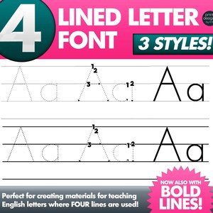 Letter tracing font -  Italia