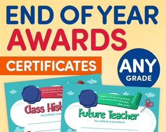 End of Year Student Awards • Student Superlatives • Student Awards • Elementary School • Elementary School Student Awards