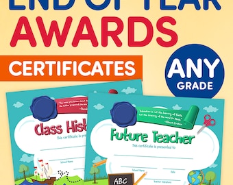 End of Year Student Awards • Student Superlatives • Student Awards • Elementary School • Elementary School Student Awards