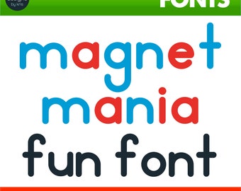 Magnet Font • Teacher Font • Font for Teachers • Font for Schools • School Font • Preschool Font • Magnet Letters