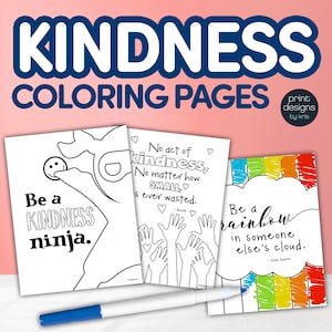 Kindness Coloring Pages • Teaching Kindness • Coloring Pages • Coloring for School • Kindness Activitie