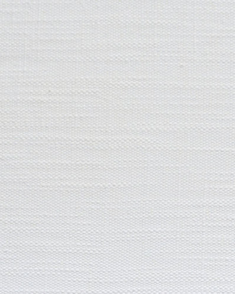 Fully Lined Ready to Hang Faux Roman Shade Valance in Ivory White Cotton Linen Fabric Custom Made Cotton Slub Kitchen Valance