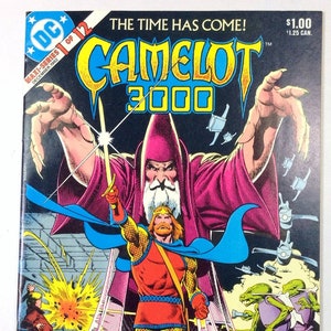 DC Comics Maxi-Series, Camelot 3000, Complete Vintage 12 Comic Series, 1980&#39;s Comic, Bagged and Boarded, Near Mint or Better Condition