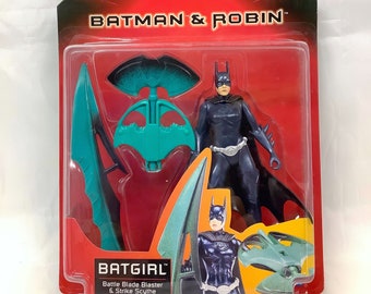 Vintage 1997 BATGIRL Batman and Robin Action Figure Toy 1990's