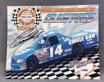 Rick Crawford Signed 1999 NASCAR Craftsman Truck Series #14 Circle