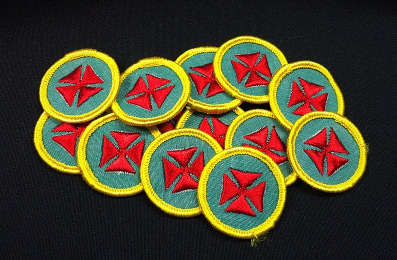 Cadette Girl Scout Badges Lot First Aid Patch 1960's Red Etsy