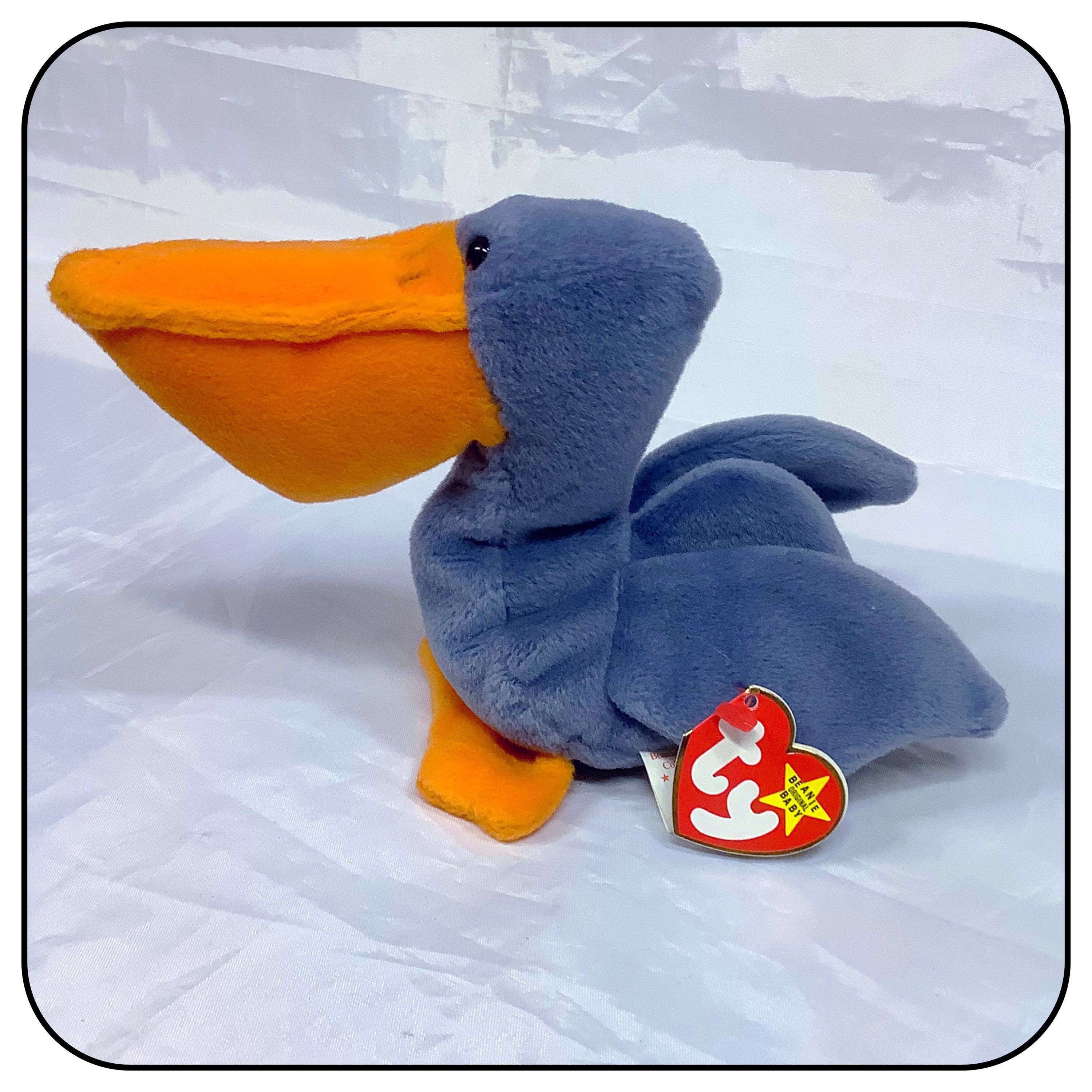 Scoop TY Beanie Babies 1996 Beanie Babies Blue Pelican Etsy