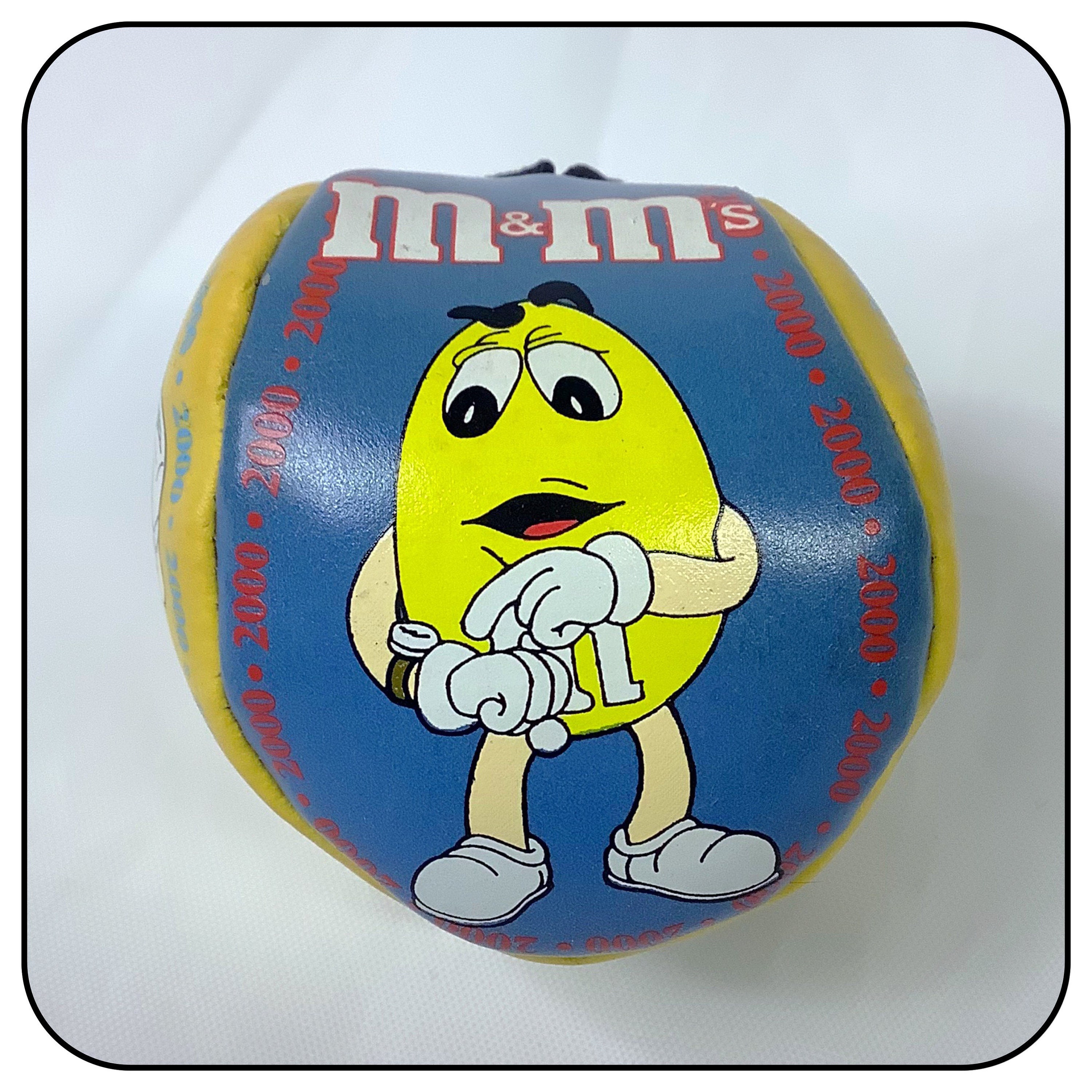 M&m's Millennium Yellow and Blue Hacky Sack Kick Ball 