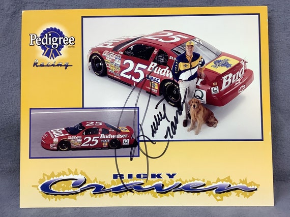 Ricky Craven Signed 1997 NASCAR Winston Cup Series #25 Budweiser