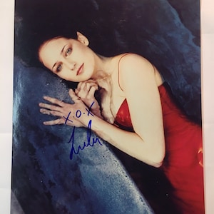 Leelee Sobieski Hand Signed 8X10 Photo, Autographed Leelee Sobieski Color Vintage Photo with COA