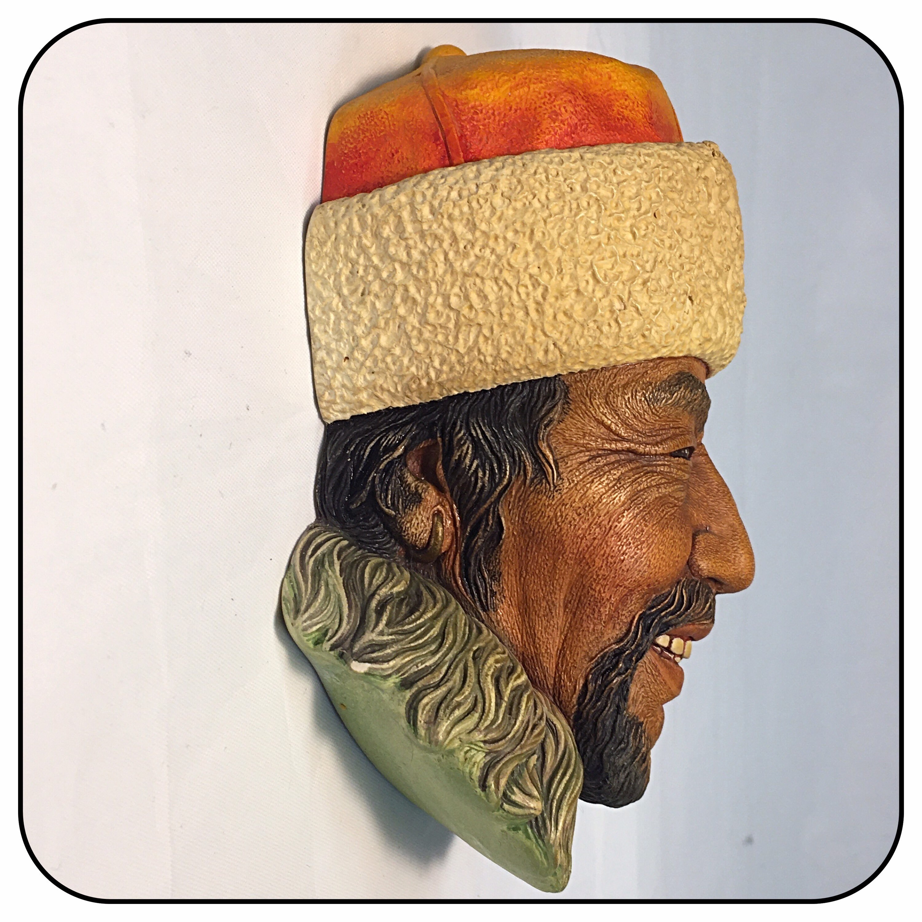 Bosson Chalkware Head 