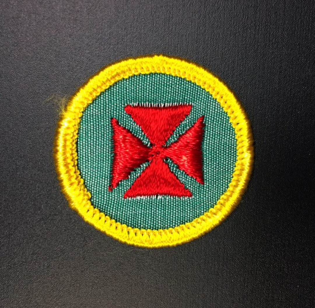 Cadette Girl Scout Badges Lot First Aid Patch 1960's Red Etsy