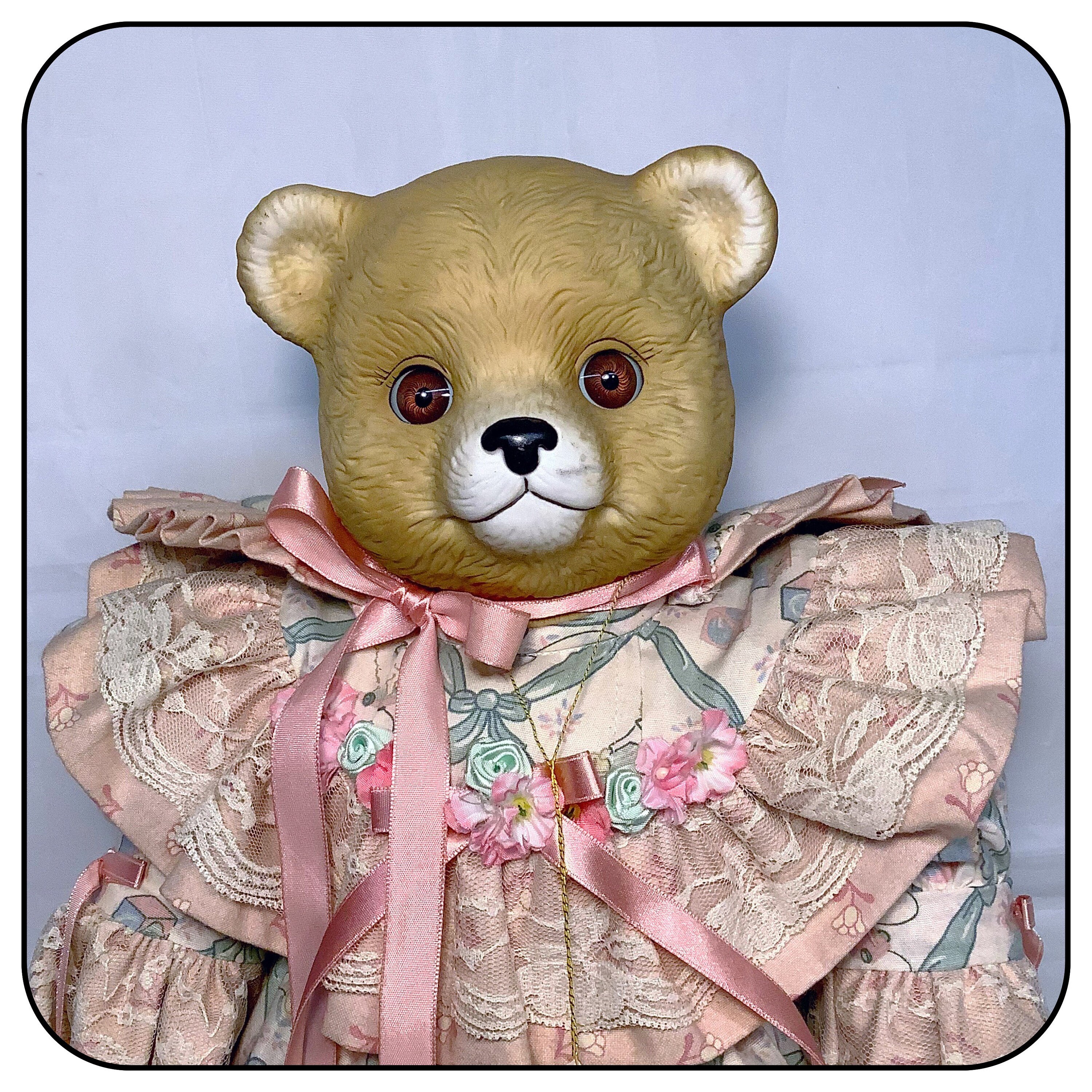 Betty Jane Carter Porcelain Musical Bear 