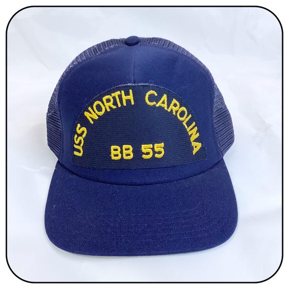 USS North Carolina 88-55 Navy Ship Embroidered Adjustable Snap