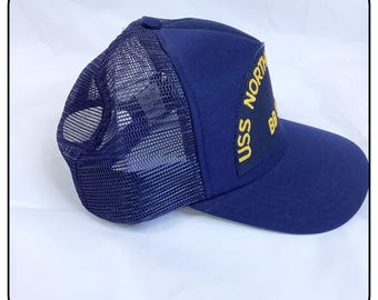 USS North Carolina 88-55 Navy Ship Embroidered Adjustable Snap