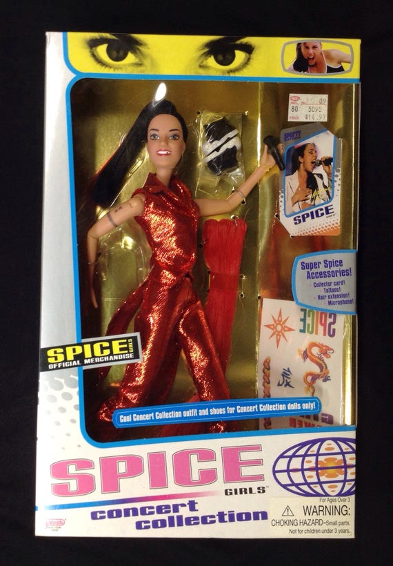 spice girl barbies in box